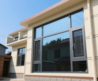 Fenêtre à double vitrage fixe en alliage d'aluminium Daoming, résistante aux intempéries, insonorisée, à rupture de pont thermique, personnalisable