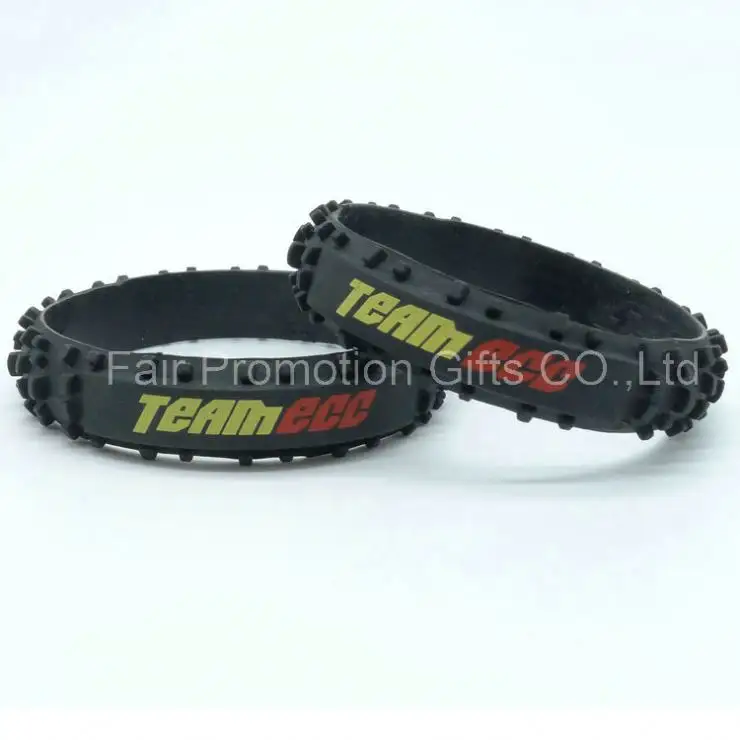 Effen Zwarte Kleur Band Siliconen Rubber Armband Custom Made Gepersonaliseerde Motorband Rubberen Polsbandjes Met Bedrukt Logo