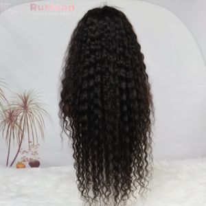 باروكة شعر برازيلي طبيعي مموج بطول 30-40 بوصة، كثافة 250٪، درجة 12A، بدون غراء، مقاس 13×6 - Product Image 1