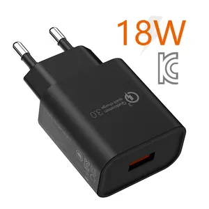 Chargeur mural de voyage USB qualcomm QC3.0, certifié CE, ETL KC KCC,