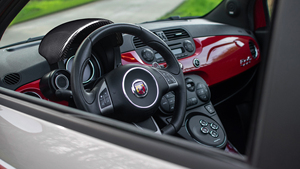 Couvre-tableau de bord en fibre de carbone pour <span class=keywords><strong>Fiat</strong></span> Abarth <span class=keywords><strong>500</strong></span> 595 695 (2012-2024), console centrale, côté conducteur, accessoires décoratifs intérieurs - Product Image 2