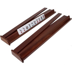 Mahjong Push Rod Stand <b>Set</b> Solid Wood Portable Game Tabletop <b>Dice</b> Tray with Tiles and Instructions for 4 Players - Product Image 5