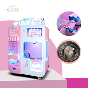 Distributeur automatique de barbe à papa intelligent d'extérieur avec écran tactile personnalisé, entièrement automatique, pour l'investissement commercial rentable et le service en libre-service - Product Image 2