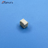 Conector SMT PCB de Doble Fila 1.0T-1-LT-2*4A, Paso de 1.0mm, 8 Pines, Terminal de Bronce Fosforoso, Montaje Superficial, Perno de Posicionamiento, 1A 50V