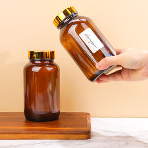 60 ml Reagent Bottle Hdpe Child Resistant Wide Mouth Amber Pink Glass Reagent Bottle Apothecary <strong>Chemist</strong> Jar Brown Flask - Product Image 3