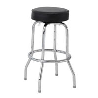 Tabouret de bar moderne en métal chromé pivotant à 360 degrés, mobilier de bar pour bars à domicile, ateliers, sous-sols