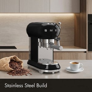 Machine à expresso semi-automatique rétro SY-122 ECF01, 15 bars, 1L, acier inoxydable, compacte, pour la maison, avec buse vapeur - Product Image 6