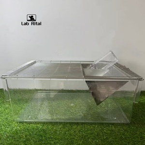 Gabbia Trasparente Ventilata per Allevamento di Topi e Ratti con Base Profonda, Design Anti-Morso, Facile da Pulire, in Plastica per Allevatori o Uso di Laboratorio - Product Image 3