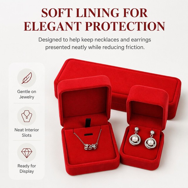 High End Bracelet Pendant Ring Jewelry Box Round Velvet Storage Packaging Gift Factory Handmade Jewellery Box