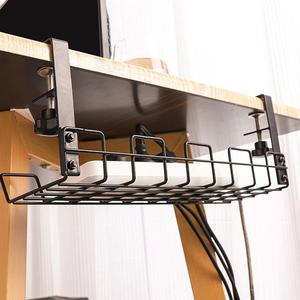 Wire <strong>Basket</strong> <strong>Shelf</strong> Under Table Storage Rack Wire Desk Cable Under Management Tray Cord Organizer Rack Wire Cable <strong>Shelf</strong> <strong>Basket</strong> - Product Image 4