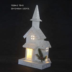 Vintage madera Lemax Navidad pueblo casa decoración adornos fábrica al por mayor para vacaciones decoración del hogar - Product Image 5