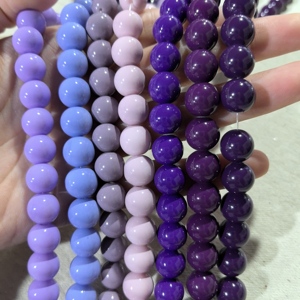 1 brin <span class=keywords><strong>de</strong></span> <span class=keywords><strong>perles</strong></span> en verre poli violet <span class=keywords><strong>de</strong></span> 10 mm, couleurs mélangées, prix bas, vente en gros, <span class=keywords><strong>perles</strong></span> opaques en vrac pour la fabrication <span class=keywords><strong>de</strong></span> bijoux artisanaux et la décoration - Product Image 2