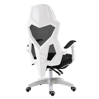 Chaise de gaming d'ordinateur avec repose-pieds, pivotante, pour la maison, pour étudiants