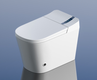 Inodoros inteligentes de cerámica para baño con asiento, luz nocturna LED y tanque oculto, de fabricación china.
