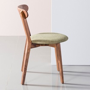 <span class=keywords><strong>Chaise</strong></span> <span class=keywords><strong>de</strong></span> salle à manger en noyer massif à prix avantageux avec <span class=keywords><strong>assise</strong></span> en tissu vert sauge - Product Image 4