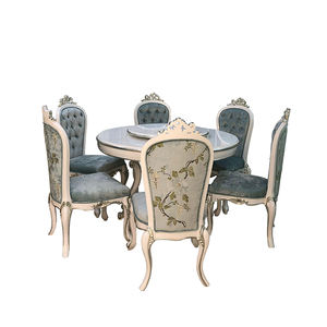 Ensemble <span class=keywords><strong>table</strong></span> et chaises <span class=keywords><strong>de</strong></span> salle à manger ronde <span class=keywords><strong>en</strong></span> bois massif français palais europé<span class=keywords><strong>en</strong></span> <span class=keywords><strong>table</strong></span> ronde néoclassique sculptée <span class=keywords><strong>de</strong></span> luxe - Product Image 5