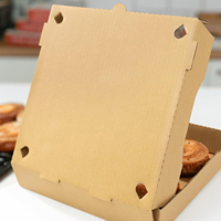 Caja de Pizza Corrugada Ecológica, Rígida y Transpirable con Logotipo Personalizado, Empaque para Llevar para Entrega a Domicilio