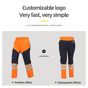 Winter Warnschutz-Arbeitshose mit Reflektorstreifen, Wasserdichte Sicherheitshose für Verkehr und Straßenbau - Product Image 4