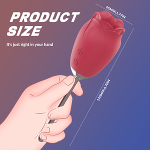 QIYI Vibratore a Forma <span class=keywords><strong>di</strong></span> Rosa in <span class=keywords><strong>Silicone</strong></span> per Stimolazione Clitoridea, Giocattolo Erotico per Donne - Product Image 5