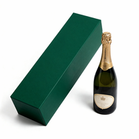 Ensemble de verres à vin de luxe OEM ODM avec logo personnalisé, emballage cadeau pour bouteille, boîtes rigides avec fermeture magnétique pour vin rouge avec insert