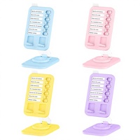 Support de téléphone de bureau rotatif et pliable pour le contrôle de la discipline personnelle créative, avec logo personnalisé