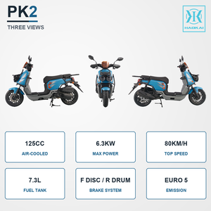 Scooter PK2 125cc, moteur refroidi par air, frein à disque avant, vitesse maximale de 80 km/h, démarrage électrique, EURO 5, vente en gros pour adultes - Product Image 4