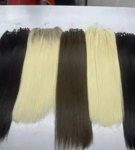 Wholesale Prices Double Drawn Raw Indian Hair 6d Feather Hair Extensions 100virgin Human Hair