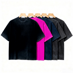 Camiseta Deportiva de Algodón Lisa, Personalizada, de Manga Corta, con Estampado a Máquina, Talla Grande - Product Image 1