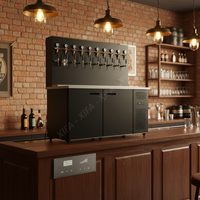 Kegerator à bière numérique portable avec écran d'affichage, idéal pour la maison, la cuisine, les fêtes ou les événements en plein air