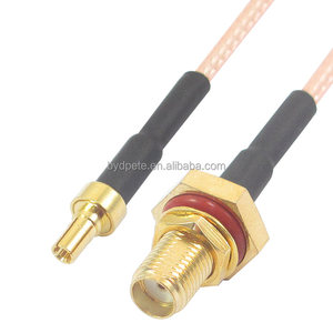 新着<span class=keywords><strong>SMA</strong></span>メスバルクヘッド<span class=keywords><strong>CRC9</strong></span>オスRG316クイックデリバリー銅通信ケーブル50オームピッグテール銅 - Product Image 1