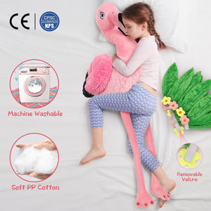Flamingo de Peluche Rosa de 60cm al por Mayor con Falda de Césped, Decoración Temática de Playa Tropical <span class=keywords><strong>para</strong></span> Vacaciones de Verano, Piscina y Casa de Playa - Product Image 3