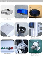 Nouveau Marqueur Laser Fibre 3D à Mise au Point Rapide pour Système CNC Haute Précision DXF/BMP pour Matériaux Métalliques et Non-Métalliques