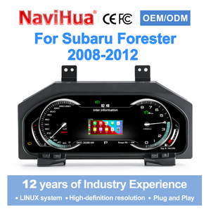 Compteur de vitesse numérique pour voiture Navihua, système Linux avec Carplay, jauge de vitesse automatique pour Subaru Forester 2008-2012 - Product Image 2