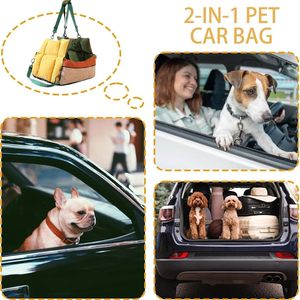 <strong>Pet</strong> Car Seats Small Dogs, 2-In-1Portable Leisure Outing <strong>Pet</strong> <strong>Booster</strong> Dog Car Seat Bed,<strong>Pets</strong> Travel Cars Seat <strong>Booster</strong> with Seatbelt - Product Image 6