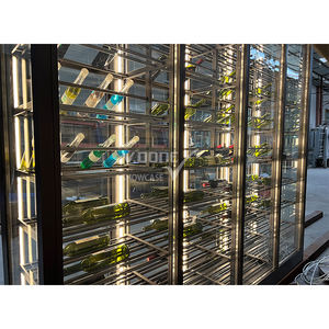 Armoire à vin à température constante en acier inoxydable bronze galvanisé personnalisé commercial personnalisé - Product Image 3