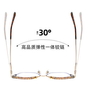 Monture de lunettes en métal TR90 forme papillon anti-lumière bleue, monture complète unisexe, origine Taizhou - Product Image 1