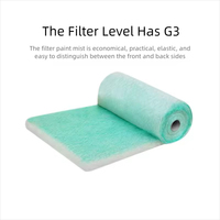 Filter Penyerap Cat Baru yang Dapat Disesuaikan, Bahan Non Woven Fiberglass, Kapasitas Tinggi, Filter Udara Pra-Saring untuk Ruang Semprot Otomotif dan Industri