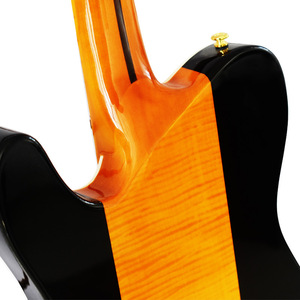 Paisen de <span class=keywords><strong>tilleul</strong></span> de haute qualité flamme érable <span class=keywords><strong>bois</strong></span> 22 frettes TL chiot tête guitare électrique - Product Image 6
