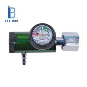 Régulateur <span class=keywords><strong>de</strong></span> pression d'oxygène médical mini CGA540 CGA870 3000 PSI avec sortie 50 PSI, débit réglable et connexion DISS BARB - Product Image 4