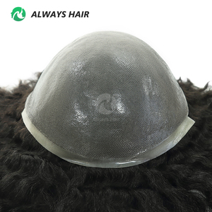Perruque <span class=keywords><strong>Afro</strong></span> Bouclée 4 mm 6 mm 8 mm 10 mm 12 mm 0.12-0.14 mm en Cheveux Humains Indiens Véritables pour Hommes Noirs - Product Image 4
