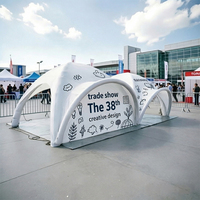 Tente araignée gonflable géante personnalisée avec logo, dôme à air, abri pop-up, stand promotionnel