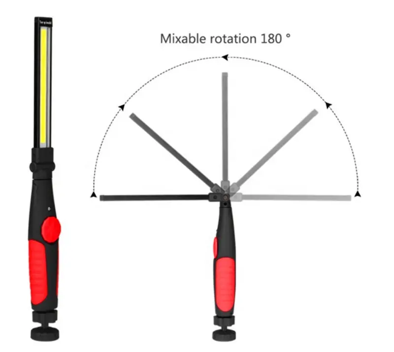 Waterproof USB Rechargeable Portable Led Work Light with Magnetic Folding flood cob led Work Light Lamp for car