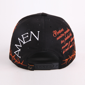 Gorra de Béisbol Personalizada con Cruz Cristiana, Bordado 3D, de Sarga, de Alta Calidad, de 5 Paneles, Negra, Estructurada, Unisex, Fe - Product Image 5