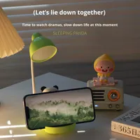 Lámpara de escritorio creativa LED Panda para estudiantes, recargable, adecuada para dormitorio o dormitorio, luz de noche táctil, regalo de cumpleaños, lámpara de noche