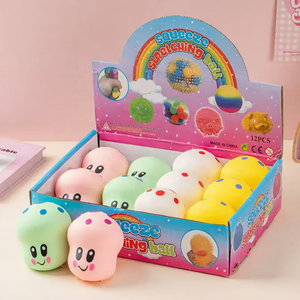 Jouet anti-stress créatif en forme de champignon à presser, amusant, à récupération lente, gadget anti-stress, balle de décompression pour enfants, petit cadeau - Product Image 2