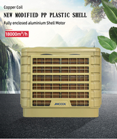 Refroidisseur d'air évaporatif industriel à conduit JHCOOL, 1,1 kW, 18 000 m³/h, fourni par l'usine