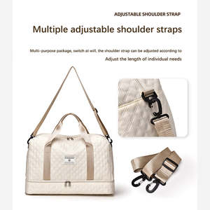 Custom High Quality Dry Wet Separation Travel Trolley Luggage <b>Bag</b> Fashionable <b>Zipper</b> for Camping Hiking Sports Outdoor Travel - Product Image 3