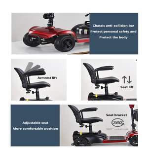 สกู๊ตเตอร์เคลื่อนที่สำหรับ<span class=keywords><strong>ผู้</strong></span><span class=keywords><strong>สูงอายุ</strong></span>สกูตเตอร์ไฟฟ้าระยะไกลสำหรับงานหนัก4<span class=keywords><strong>ล้อ</strong></span>พร้อมที่ชาร์จและตะกร้า - Product Image 5