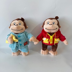 Juguetes de Peluche de la Máquina de Garras de <span class=keywords><strong>Curious</strong></span> <span class=keywords><strong>George</strong></span>, Material Suave, Alivio del Estrés, Ropa, 34 cm, Regalos de Cumpleaños, Decoración del Hogar - Product Image 2