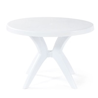 Vente en gros de table d'extérieur détachable en plastique blanche épaissie table à manger pliable pour plage stand de nourriture barbecue événements en plein air